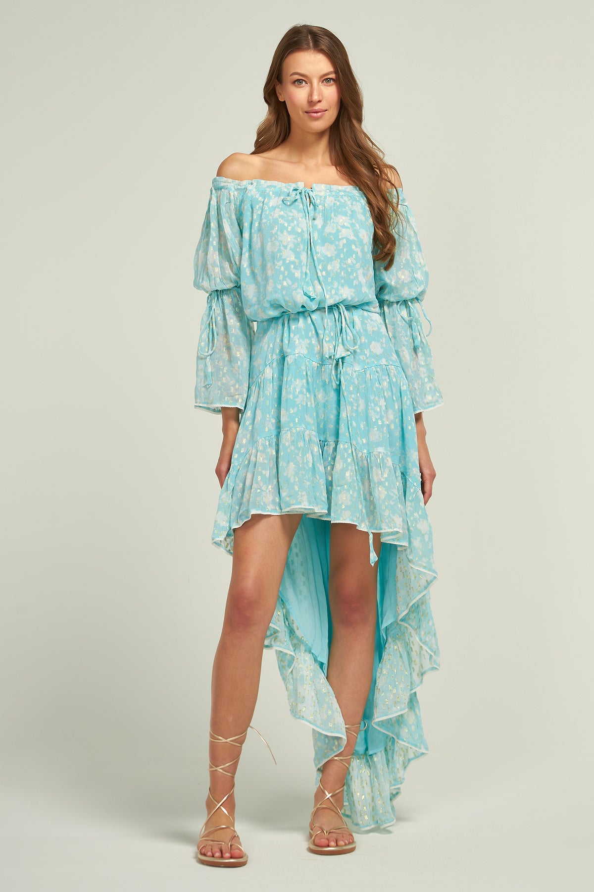 Antilla Flower Dress Aqua – Sunday St Tropez