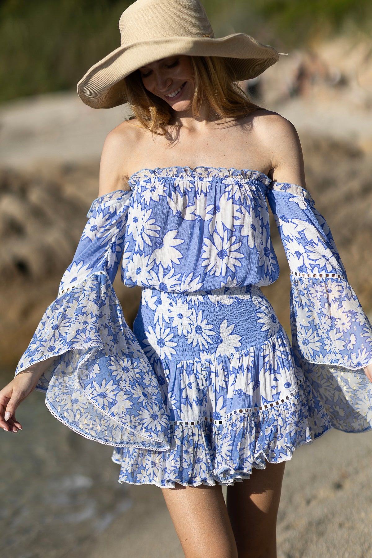 Robe Cecilia Daisy Bleue