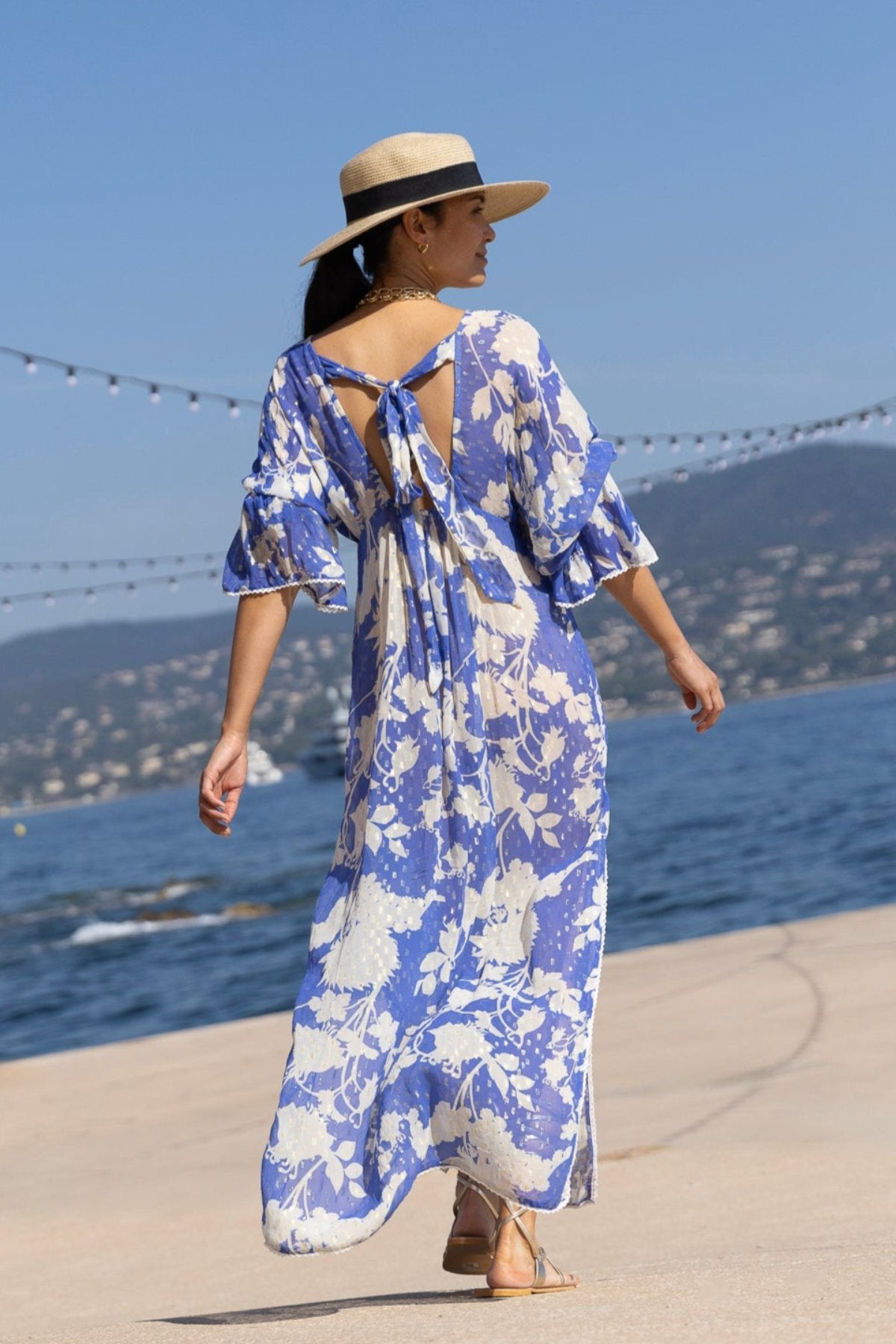 Naomie Flower Dress Blue