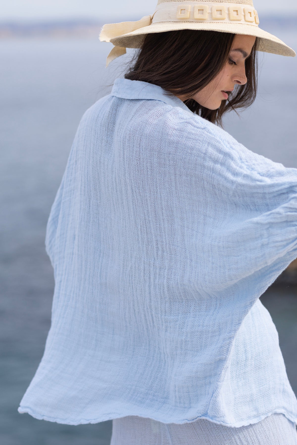 Barbara Linen Shirt Sky