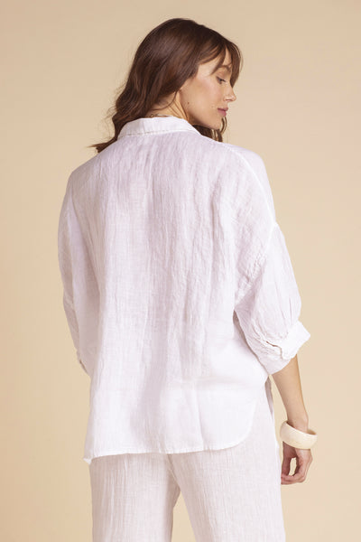 Planteur Linen Top White