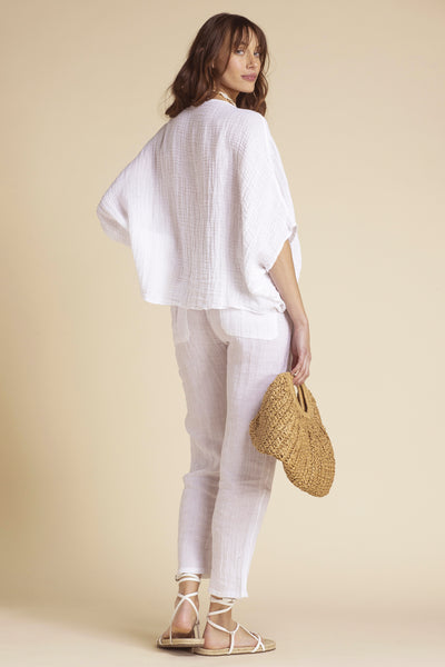 Commando Linen Pants White