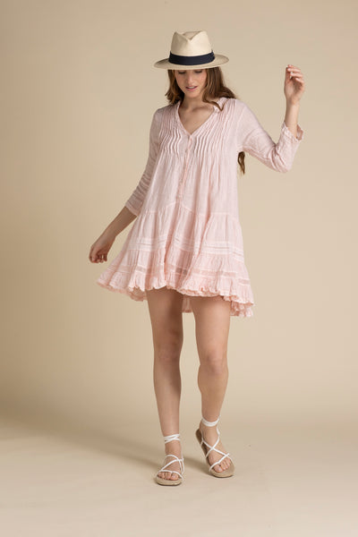 Bella Ciao Linen Dress Prima Rosa