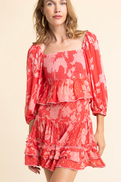 Loro Flower Top Red