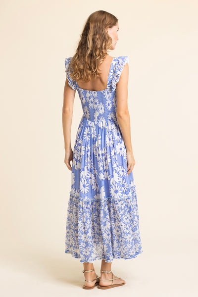 Carolina Daisy Dress Blue