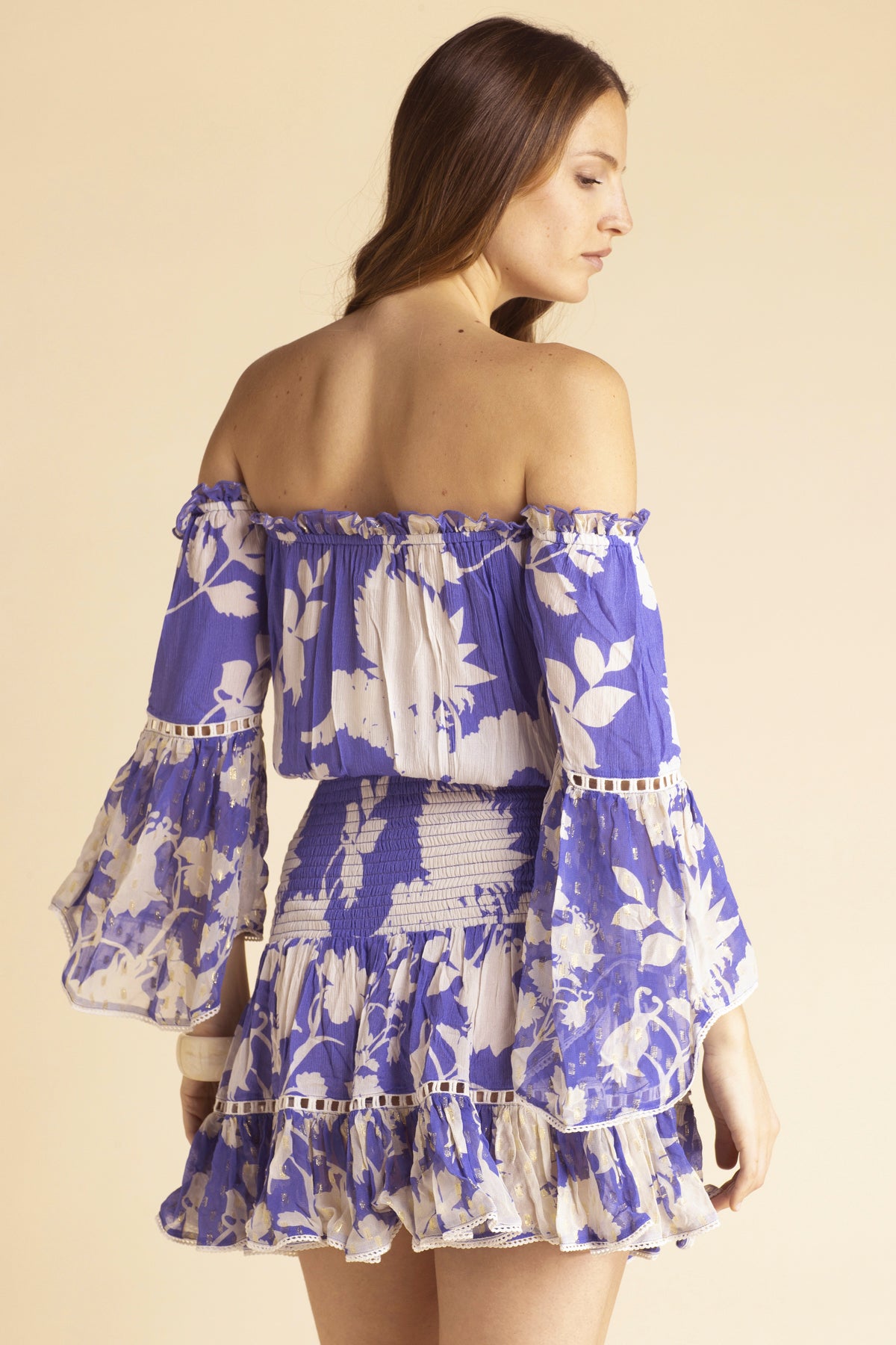 Cecilia Flower Dress Blue