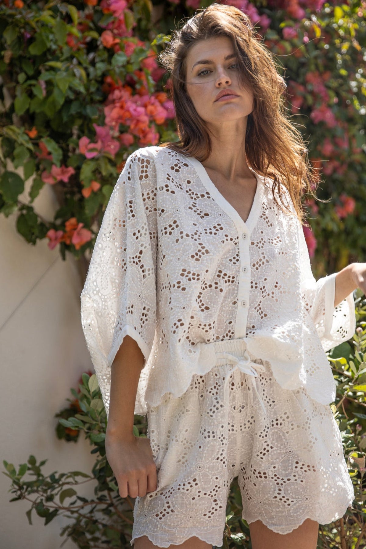 Babylon Embroidered Top White