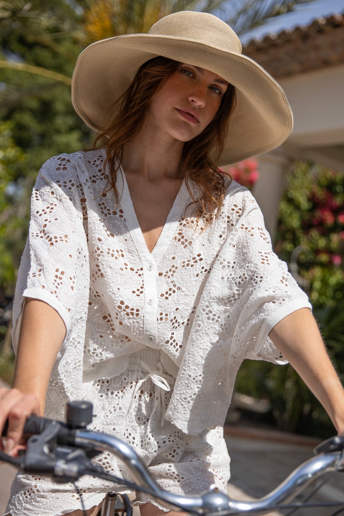 Babylon Embroidered Top White