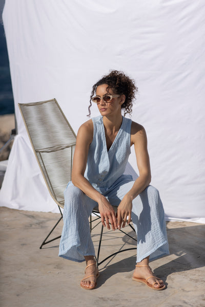 Simba Linen Pant Sky