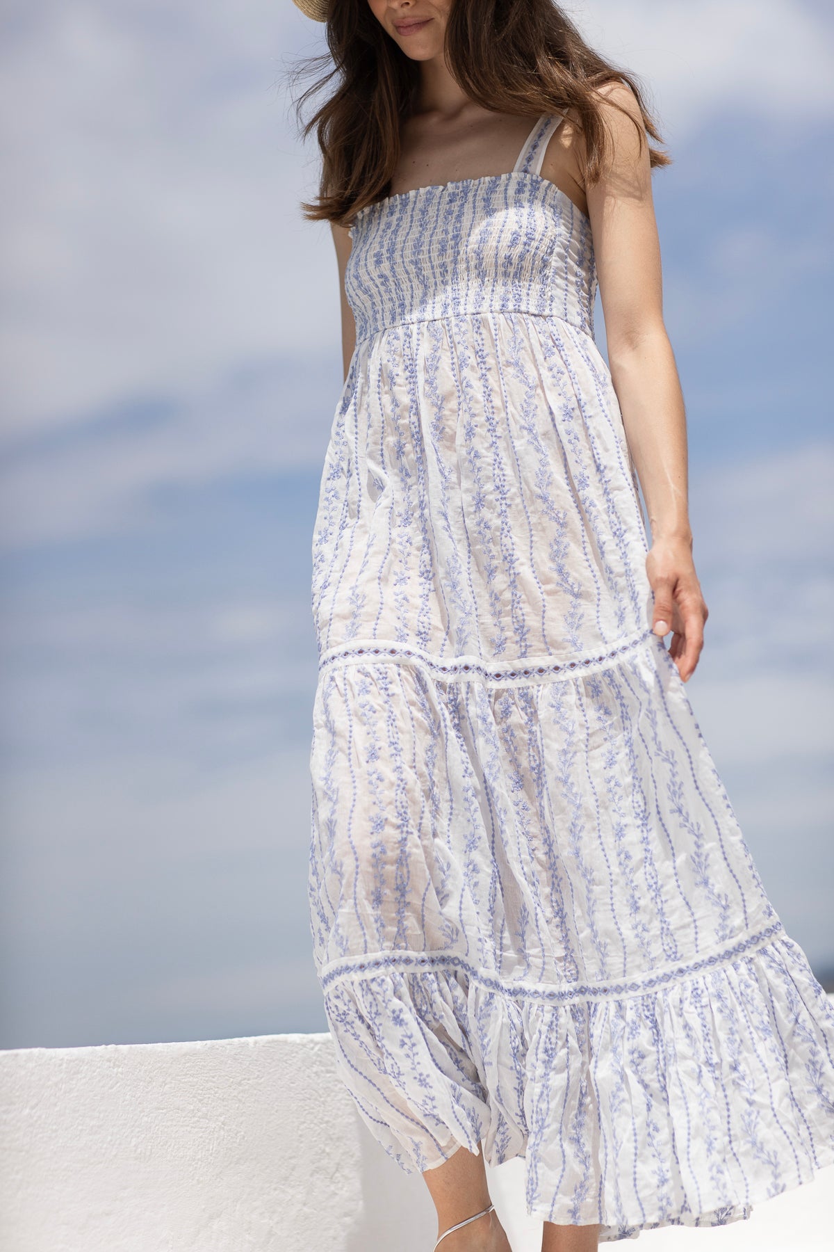 Marbella Voile Dress Blue