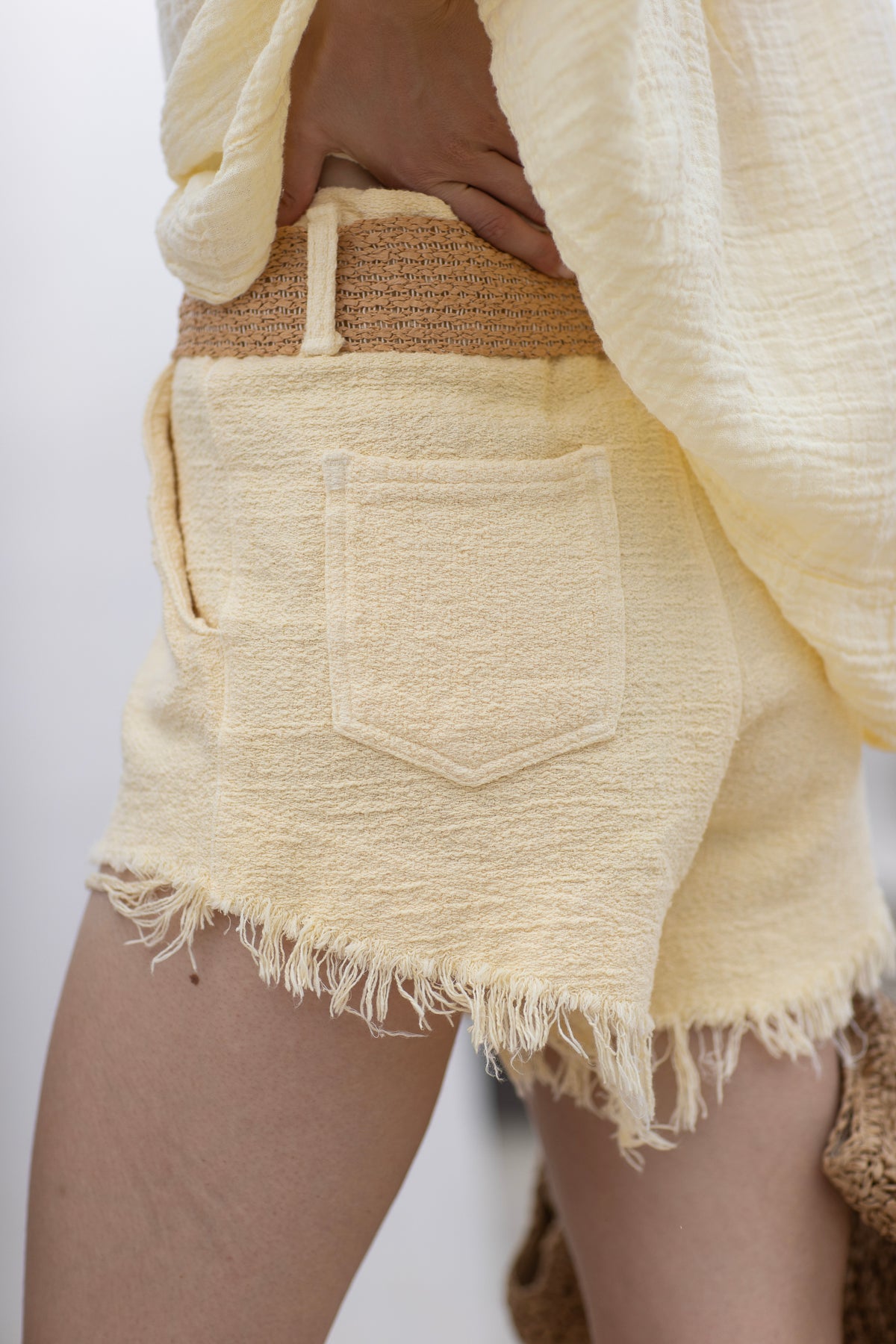 Fiesta Cotton Shorts Yellow