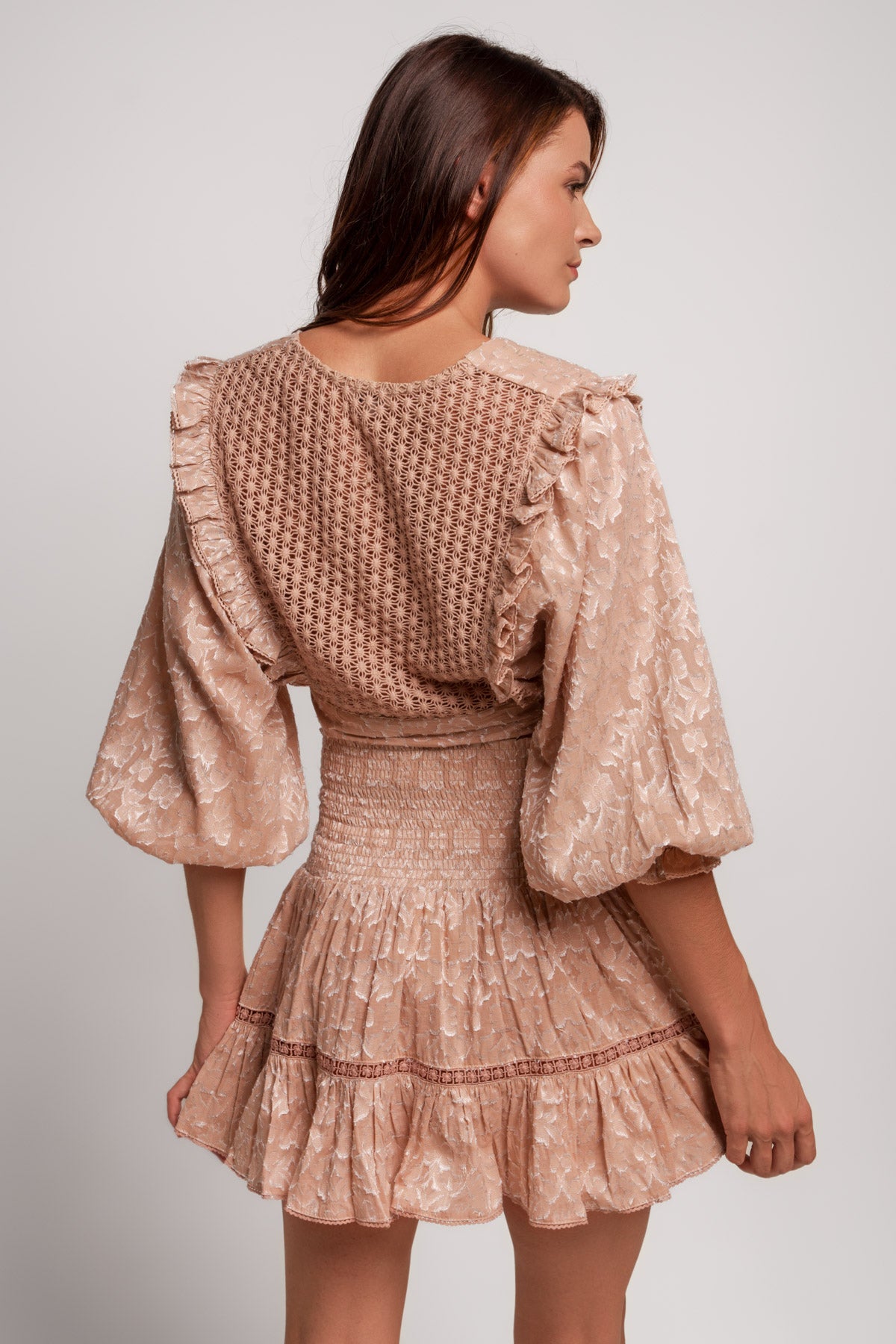 Top Camelia Jacquard Tan